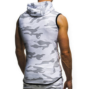 Camouflage Printed Hooded fitness